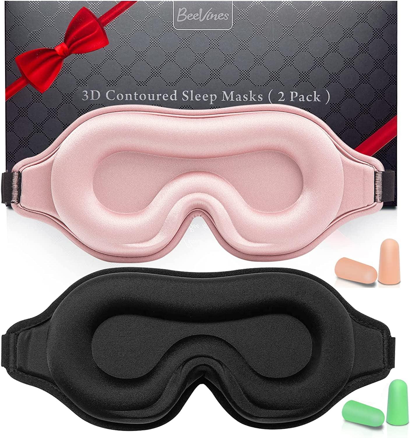 3D Sleep Mask Set for Men and Women - Pack of 2 - Koala Stress Free