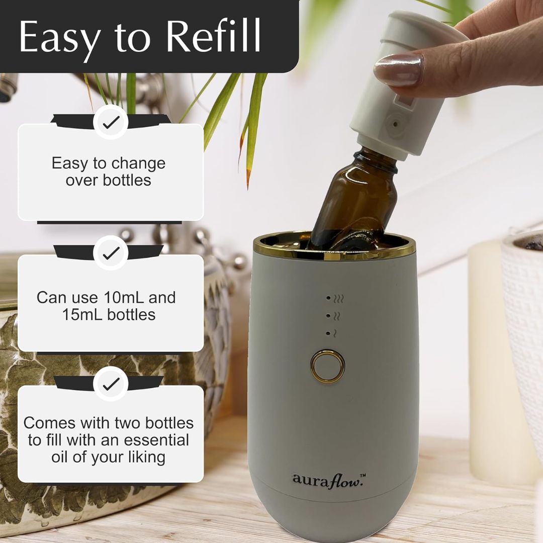 Waterless Portable Aromatherapy Essential Oil Diffuser