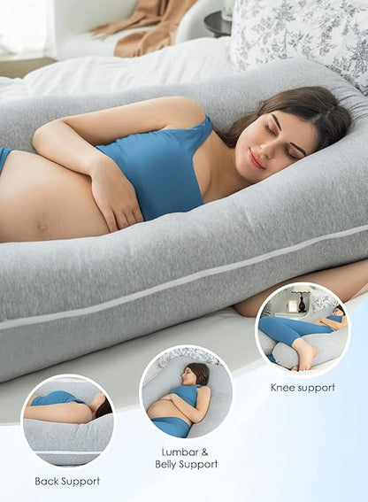 Comfiest Maternity Pillow Organic Cotton and Back Pain Relief