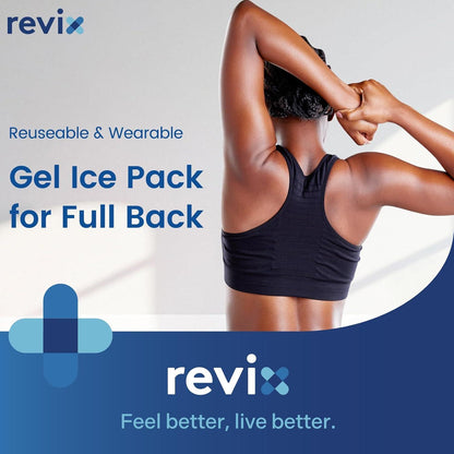 Full Back Ice Pack for Injuries Reusable Large Gel Ice