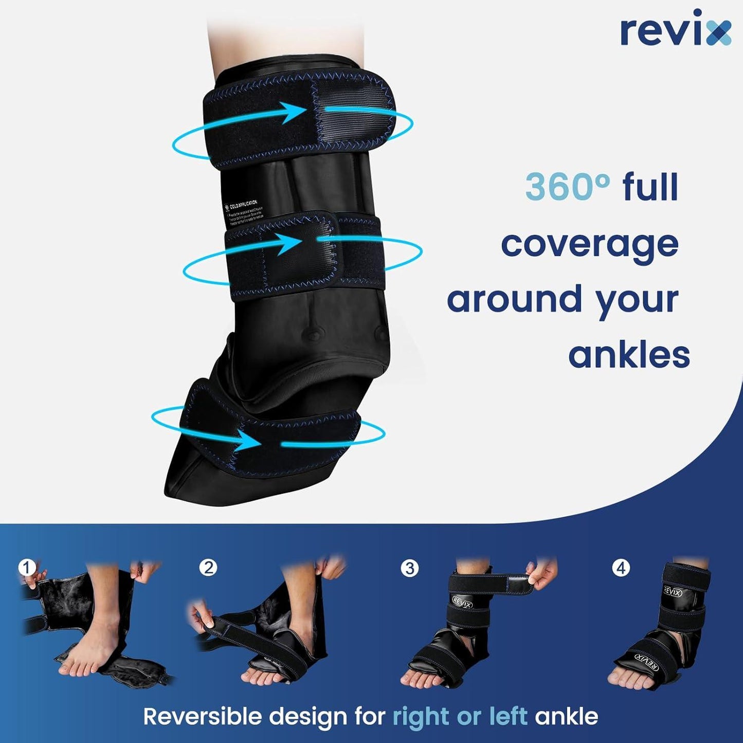 Ankle Ice Pack Wrap for Foot Pain Relief