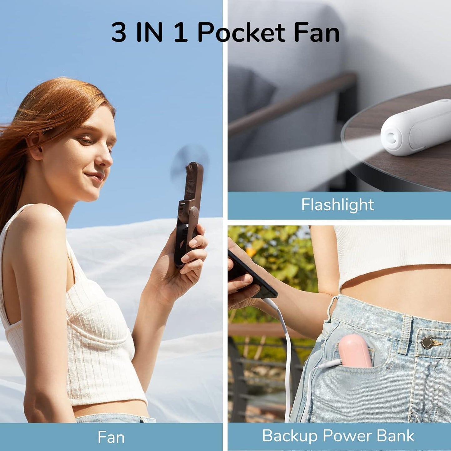 Koala 3 IN 1 Handheld Fan