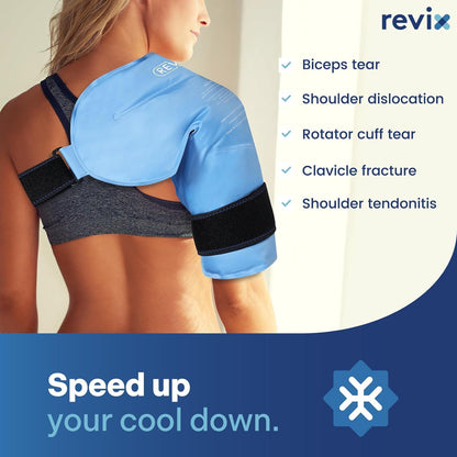 Shoulder Ice Pack for Injuries Reusable Gel Ice