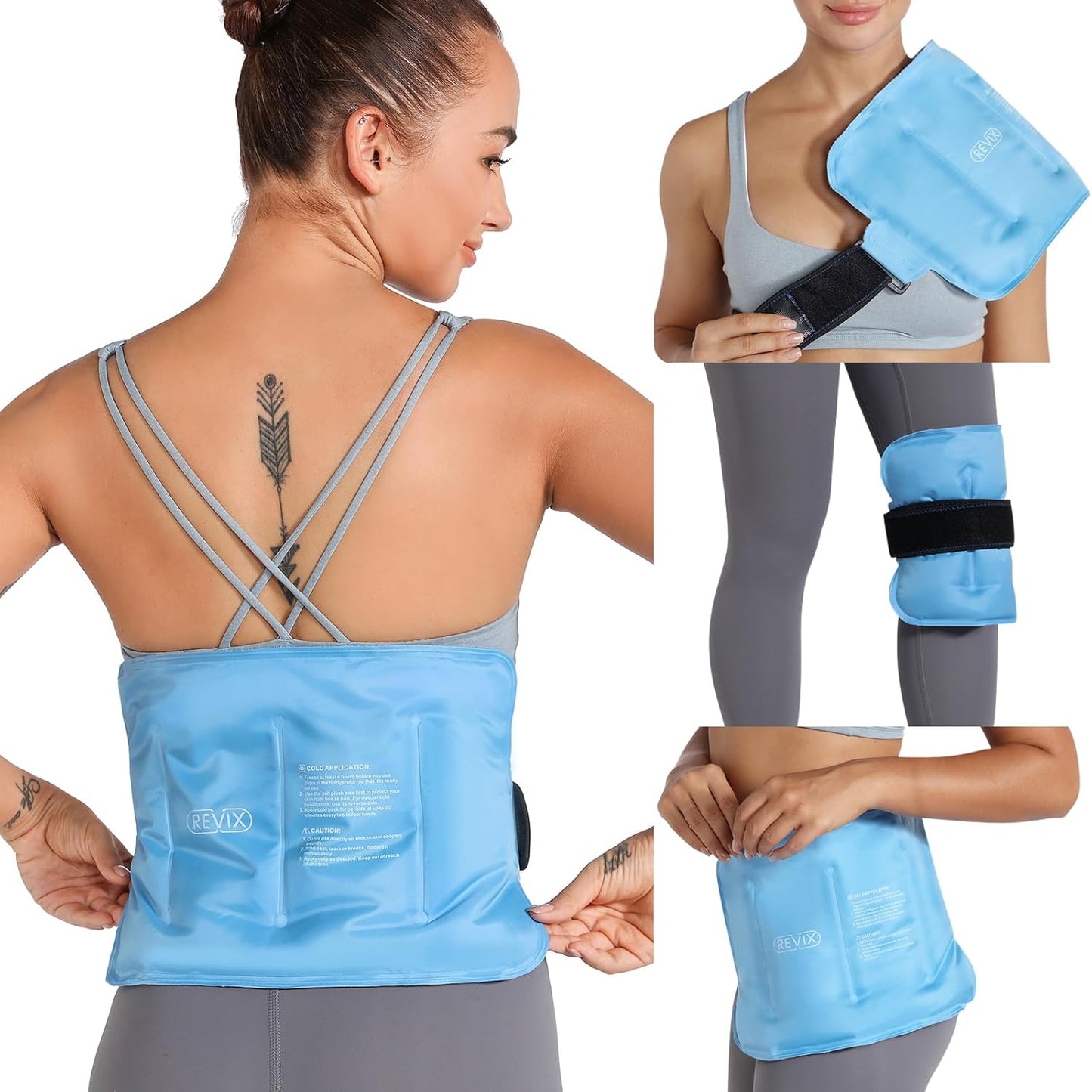 Ice Pack for Injuries Reusable Gel for Lower Back Pain Relief