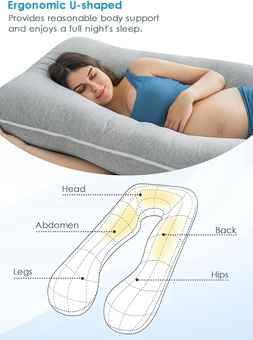 Comfiest Maternity Pillow Organic Cotton and Back Pain Relief