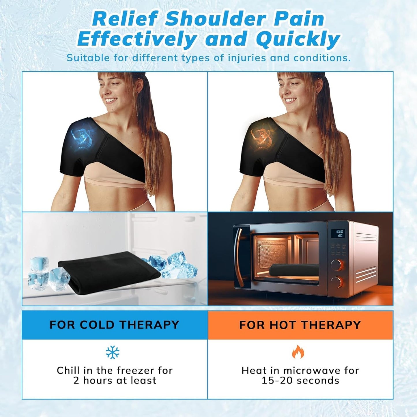 Shoulder Ice Pack & Heat Wrap – Aussie-Approved Pain Relief