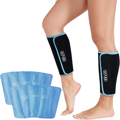 Calf and Shin Gel Ice Packs for Injuries