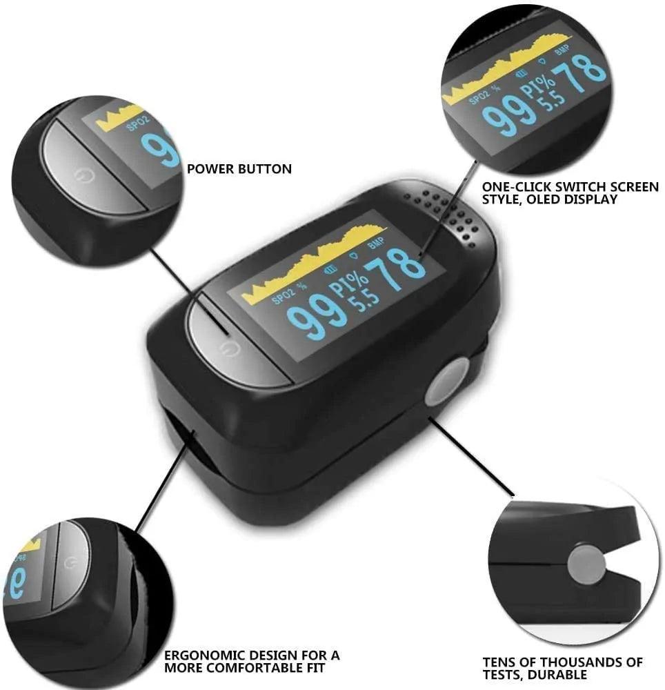 Portable Pulse Oximeter Fingertip - Koala Stress Free