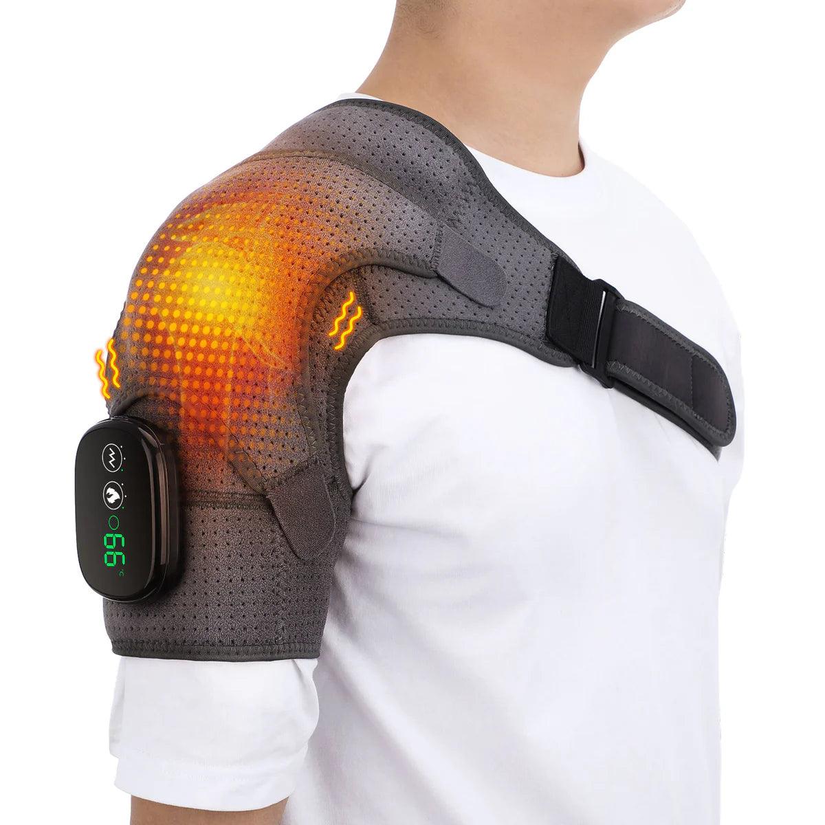 Heating Shoulder Brace Compression with Vibration - Koala Stress Free