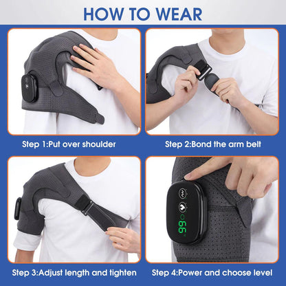 Heating Shoulder Brace Compression with Vibration - Koala Stress Free