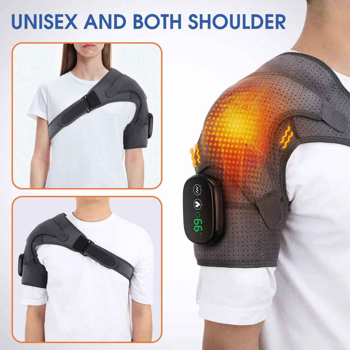 Heating Shoulder Brace Compression with Vibration - Koala Stress Free