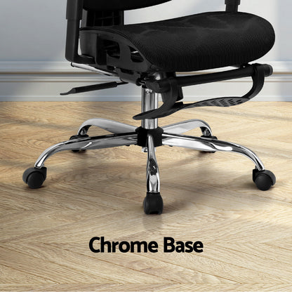 Artiss Ergonomic Office Chair Footrest Black