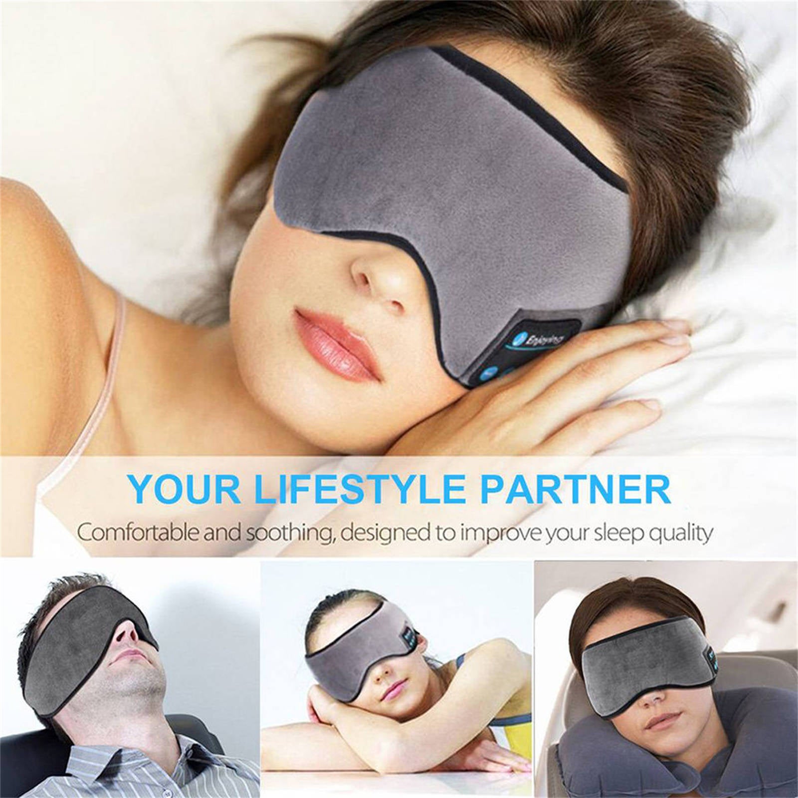 HARMONYDREAM - SLEEP MASK WITH INTEGRATED HEADPHONES - Koala Stress Free