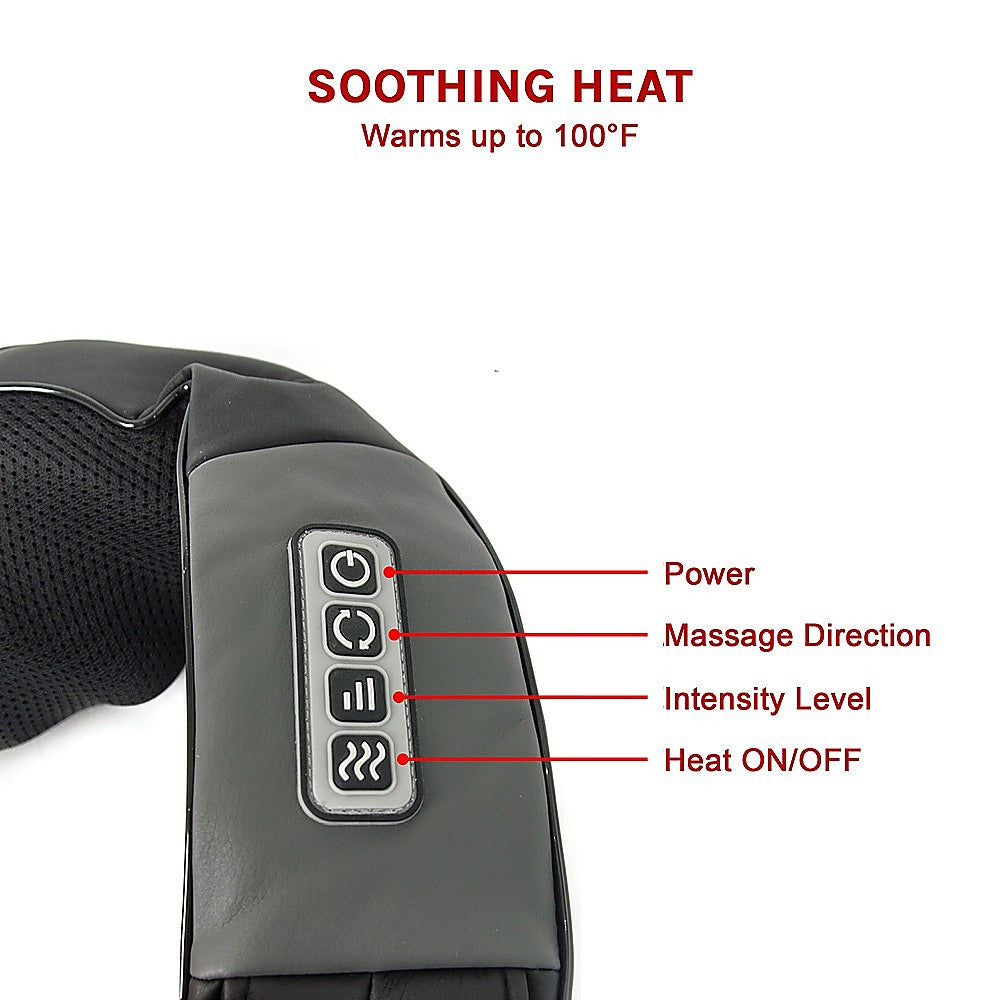 RTM SHIATSU NECK & BACK MASSAGER WITH HEAT KNEADING - Koala Stress Free