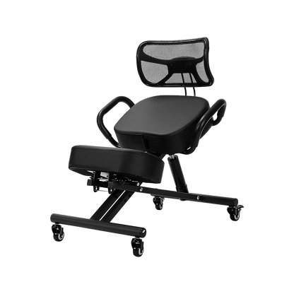 Ergonomic Kneeling Posture Chair with Backrest Adjustable Height and Casters