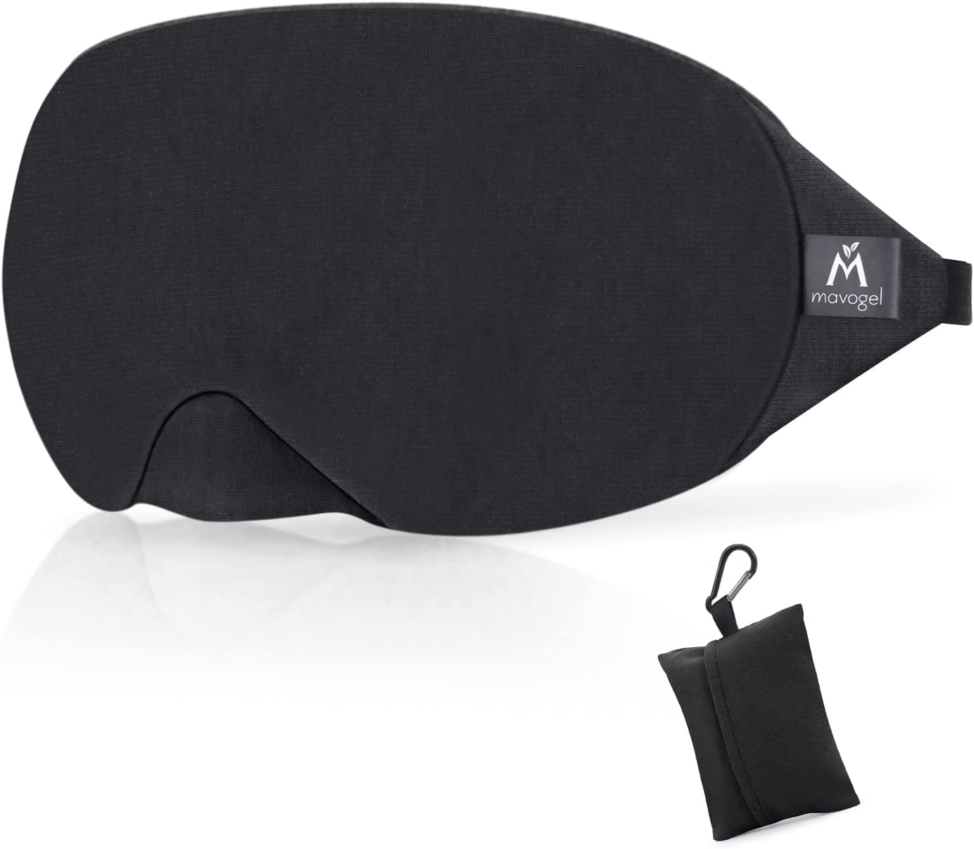 Premium Cotton Sleep Mask with Advanced Light Blocking Technology and Convenient Travel Pouch