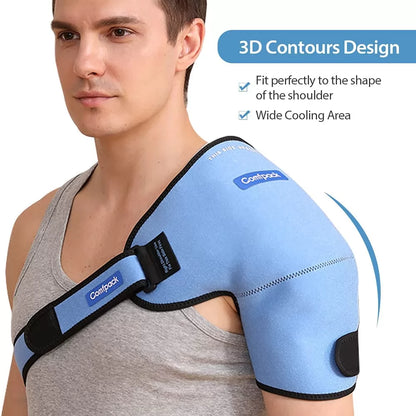 Comfpack Shoulder Ice Pack Support Rotator Cuff Hot Cold Therapy Compression Gel Ice Wrap