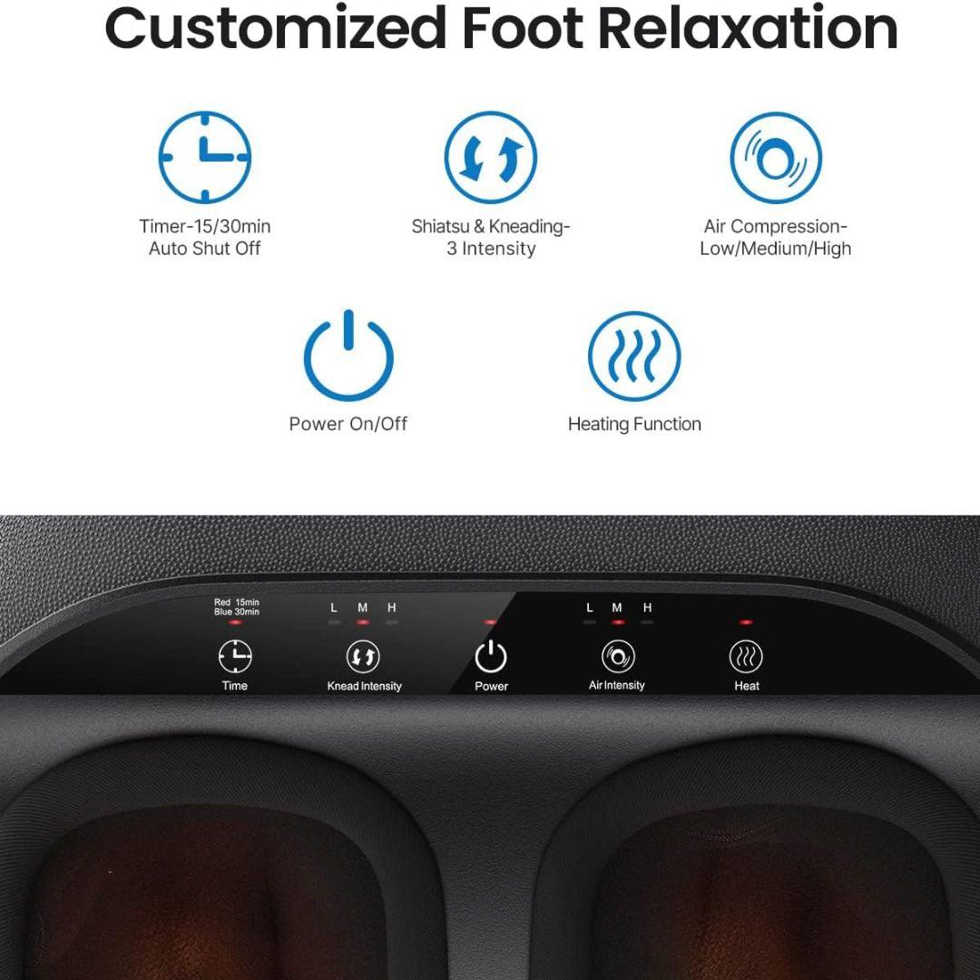 Shiatsu Foot Massager with Heat - Koala Stress Free