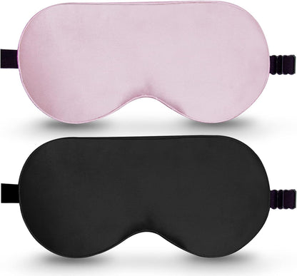 Natural Pure Silk Eye Mask with Adjustable Strap