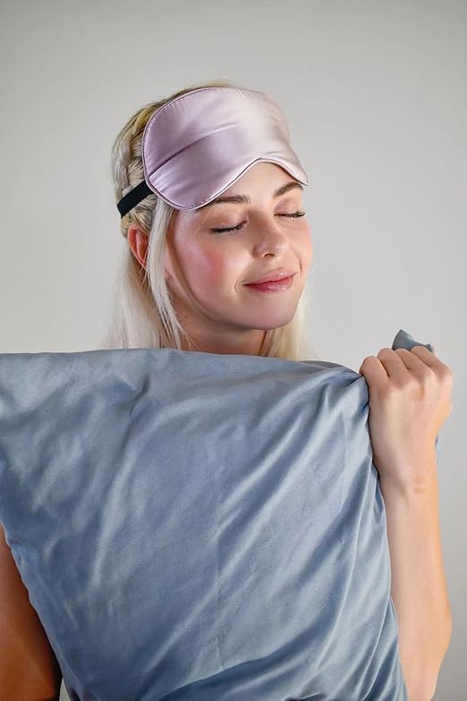 Natural Pure Silk Eye Mask with Adjustable Strap