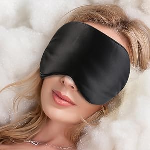 Natural Pure Silk Eye Mask with Adjustable Strap